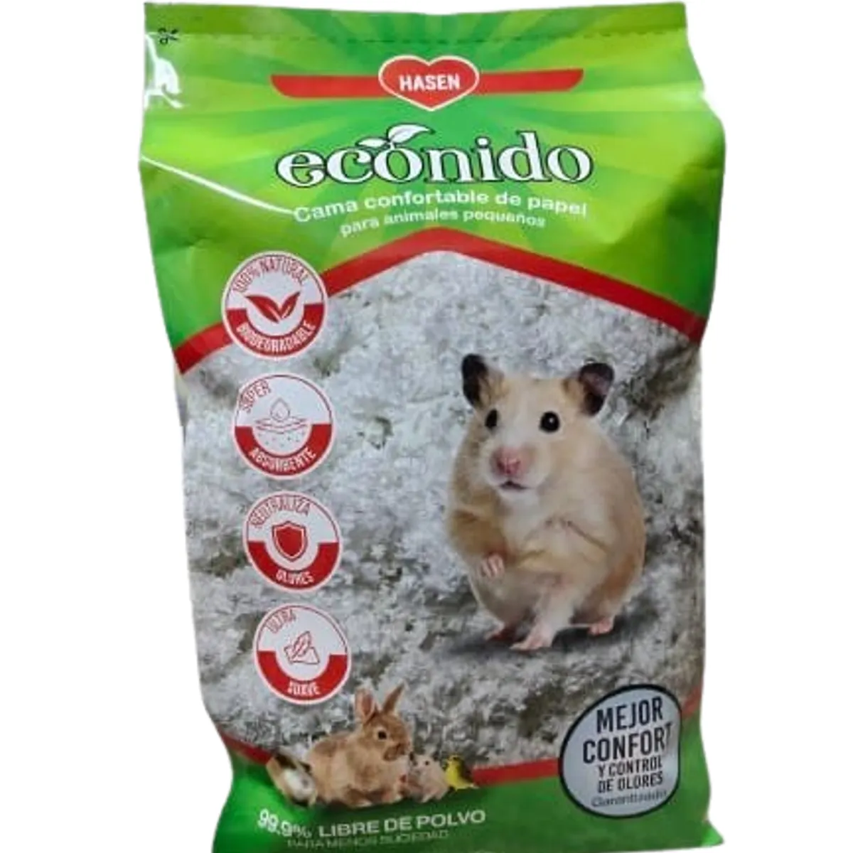 GENERICO - Sustrato de papel BLANCO para hamster conejo x 400g