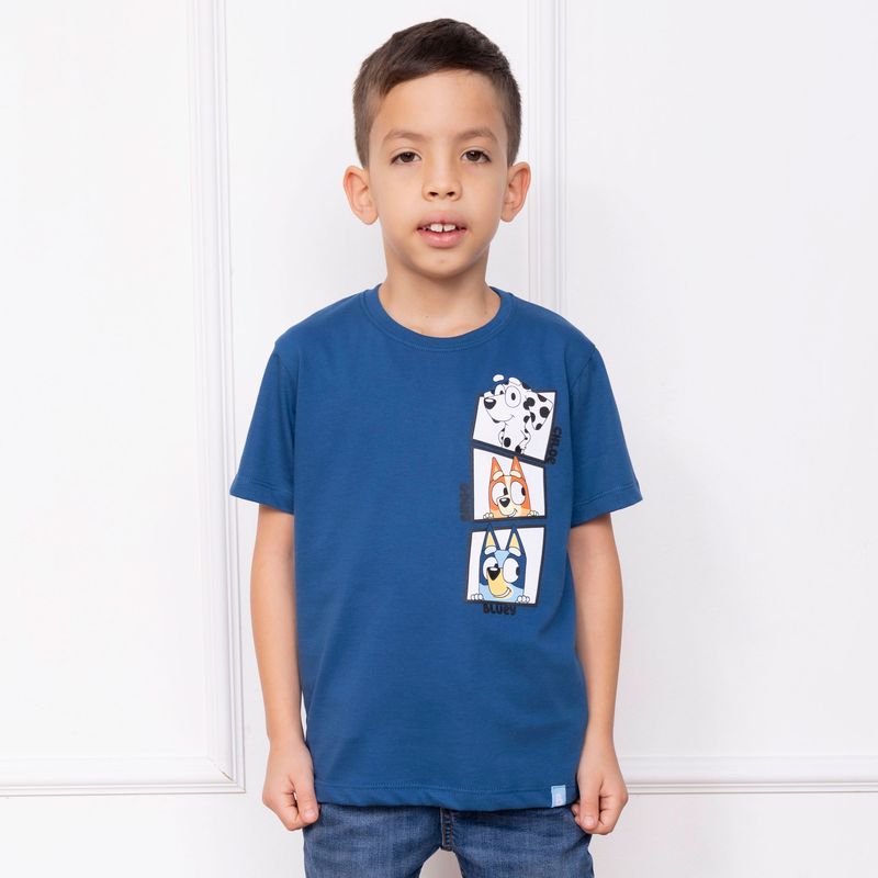 BLUEY - POLO BLUEY NIÑO MC - JERSEY 100% ALGODON