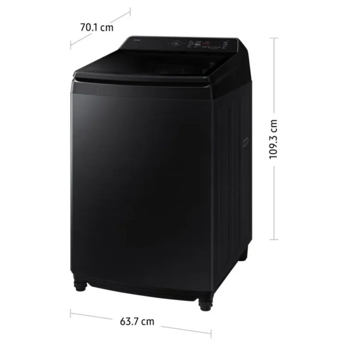 SAMSUNG - Lavadora SAMSUNG 19KG AI Wash EcoBubble WA80F19S8BPE Negra