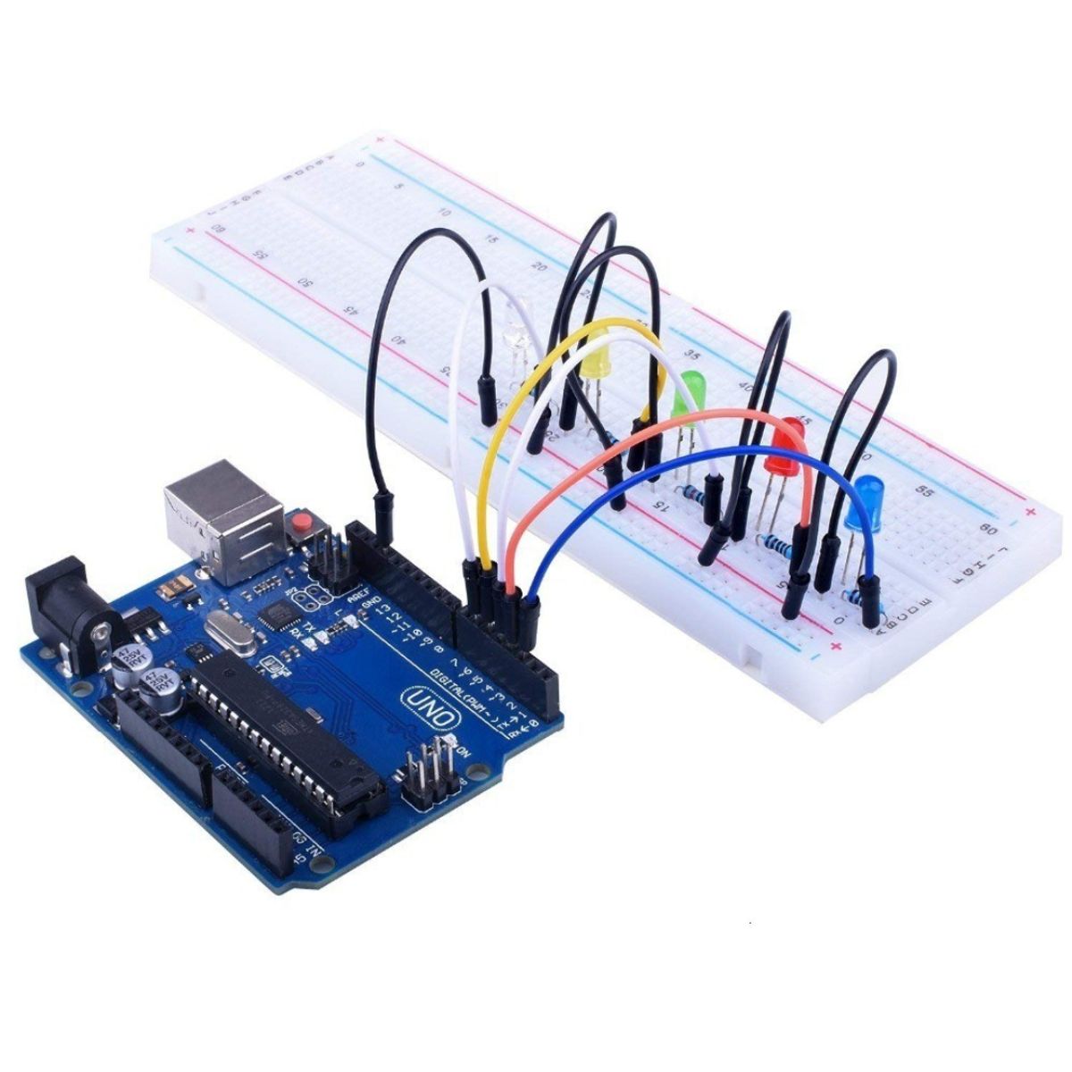 GENERICO - Kit de Cables Jumper para Protoboard – 65 Unidades Variadas de Conexión Rápida para Electrónica