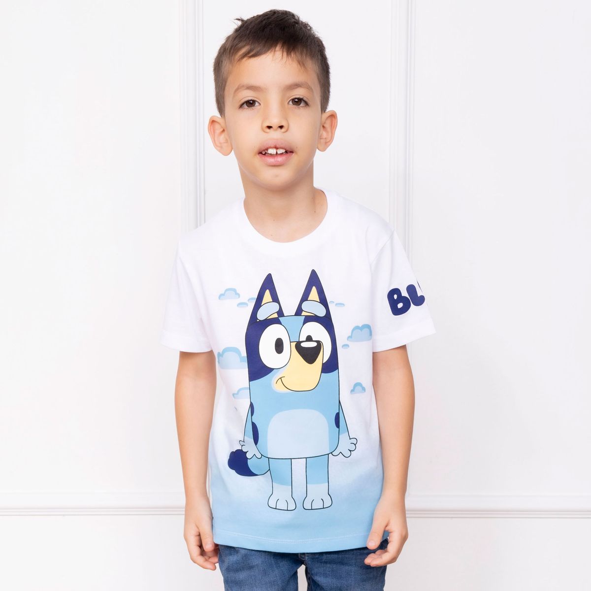 BLUEY - POLO BLUEY NIÑO MC - JERSEY 100% ALGODON