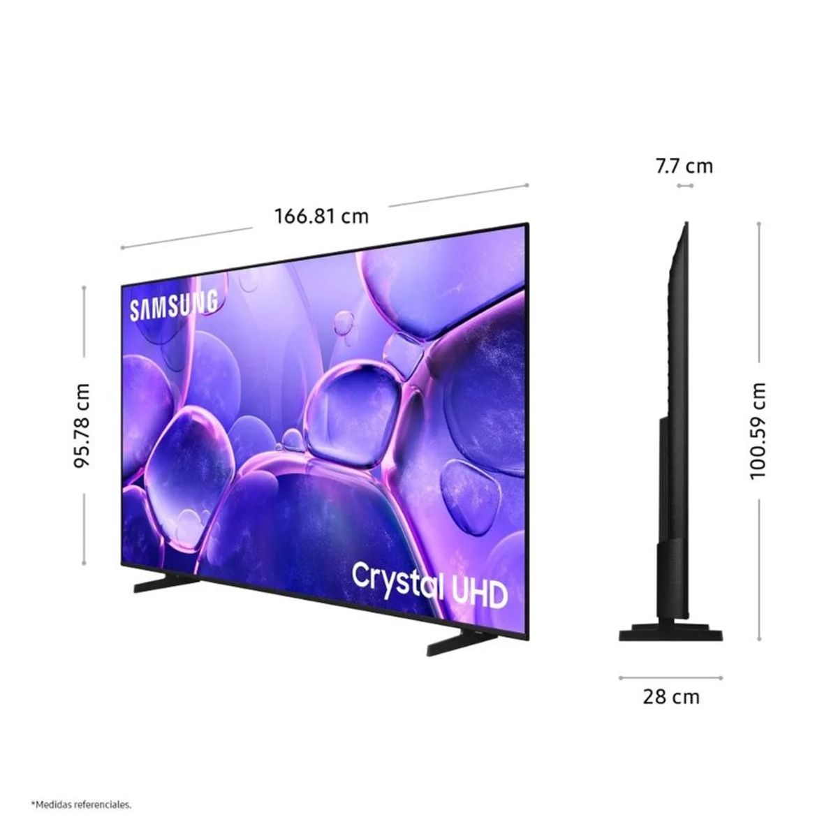 SAMSUNG - Televisor SAMSUNG CRYSTAL UHD 75 UHD 4K Smart TV UN75U8000FGXPE