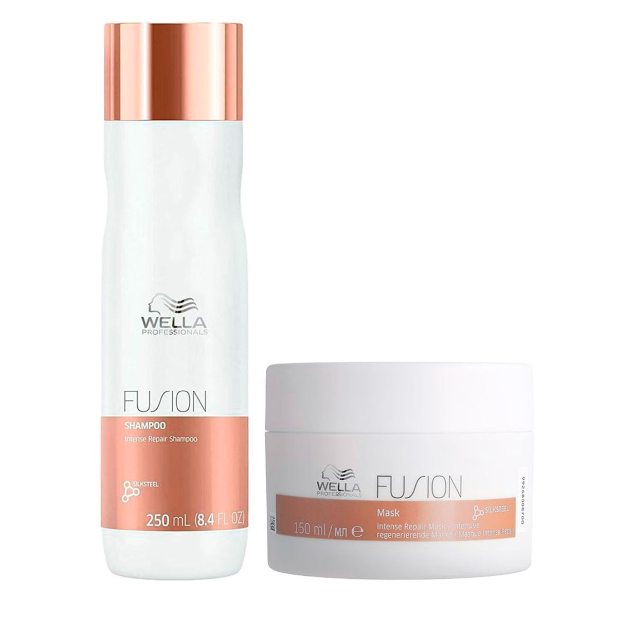 WELLA - Fusion Wella Reparador Shampoo 250 ml + Mask 150ml
