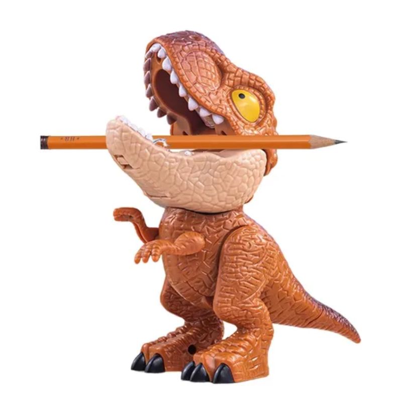 GENERICO - Dinosaurio Naranja Escolar Multifuncional 5 En 1