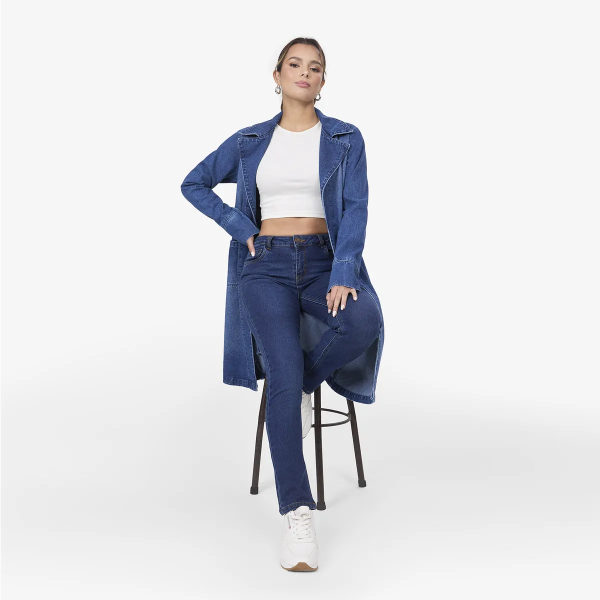COTTON'S JEANS - SACO MIDI PARA MUJER XIMENA
