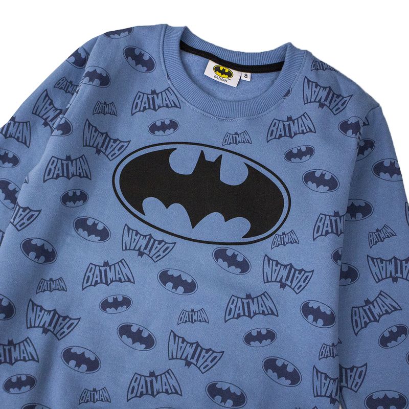 WARNER BROS - POLERA MODA BATMAN DENIM OSCURO NIÑO