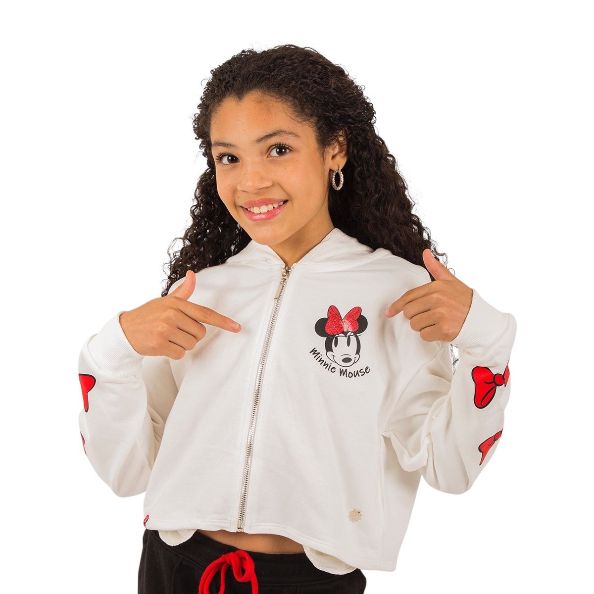DISNEY CLASICOS - CASACA MODA MINNIE MOUSE MARFIL NIÑA