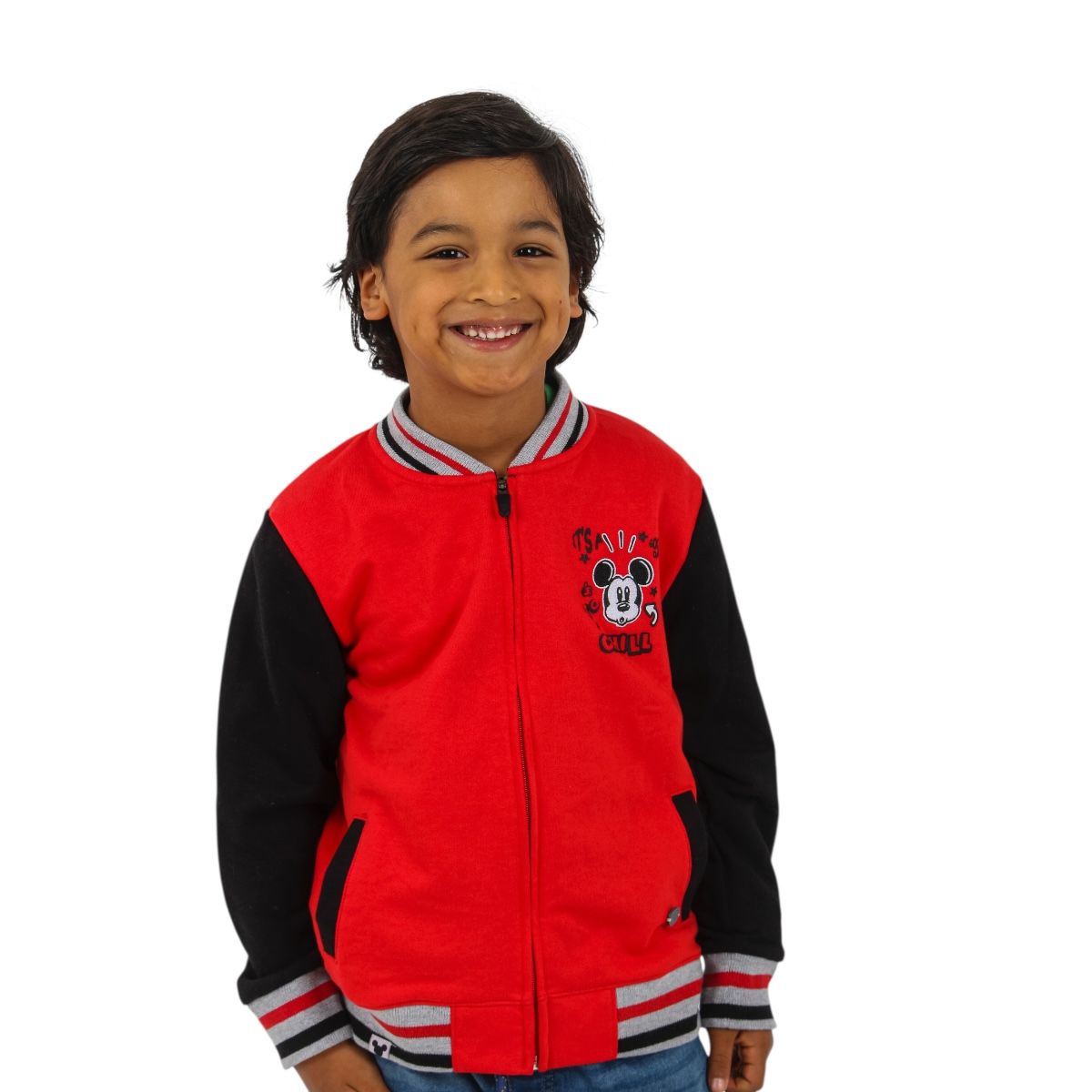 MICKEY MOUSE - CASACA MODA MICKEY MOUSE ROJO NIÑO