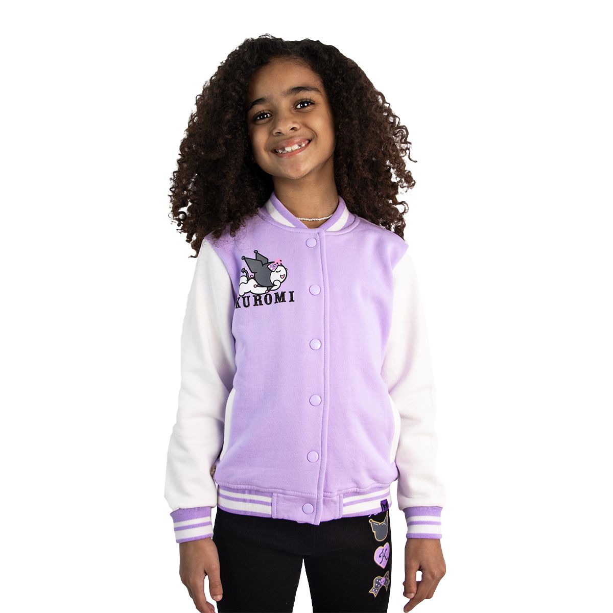 SANRIO - CASACA MODA KUROMI LILA NIÑA