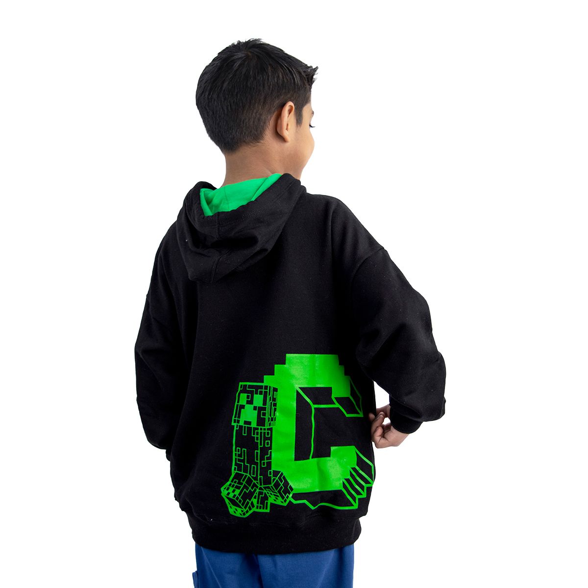 MICROSOFT - POLERA MODA MINECRAFT NEGRO NIÑO