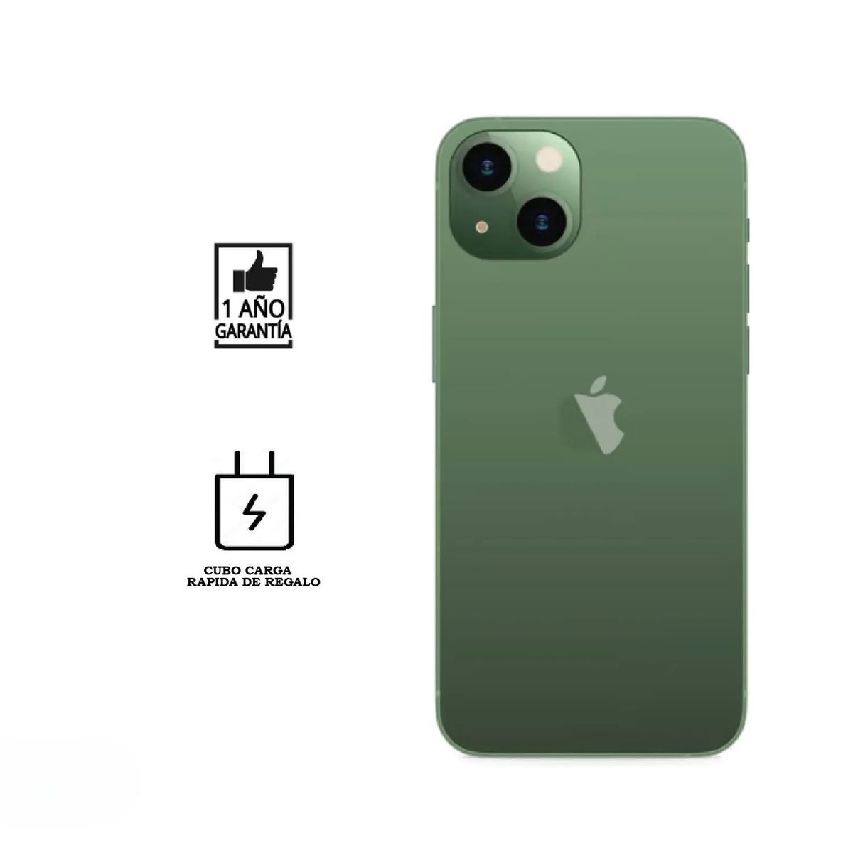 APPLE - iPhone 13 128 GB I Reacondicionado grado A I color: Verde
