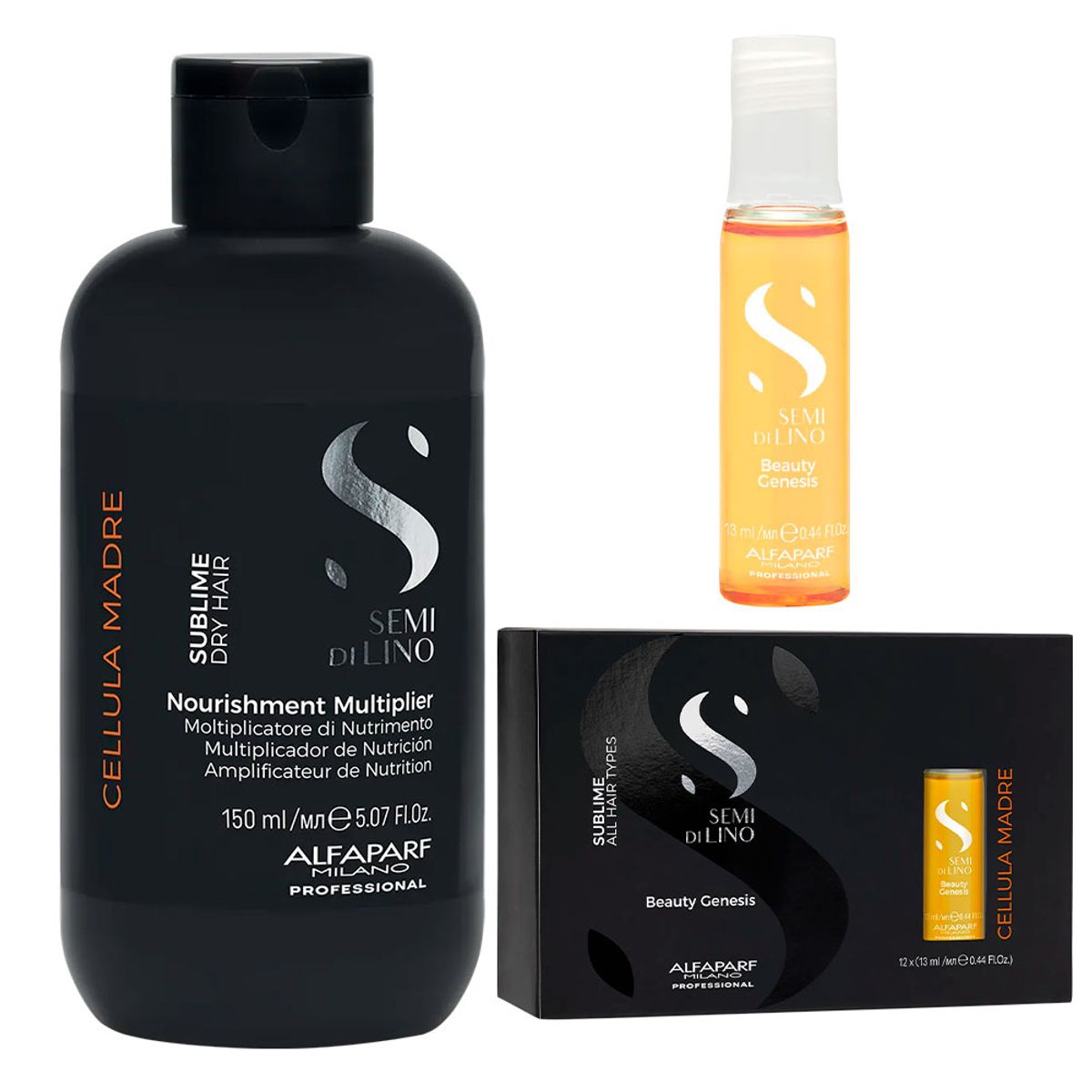 ALFAPARF MILANO - Alfaparf Cellula Madre Nutrición - Multiplicador 150ml + BGenesis 12x13ml