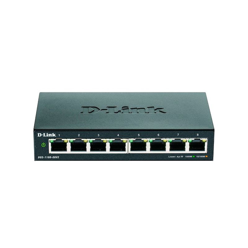 GENERICO - D-Link Switch Gigabit De 8 Puertos Easy Smart - Conexión Rápida Y Eficiente Para Tu Red