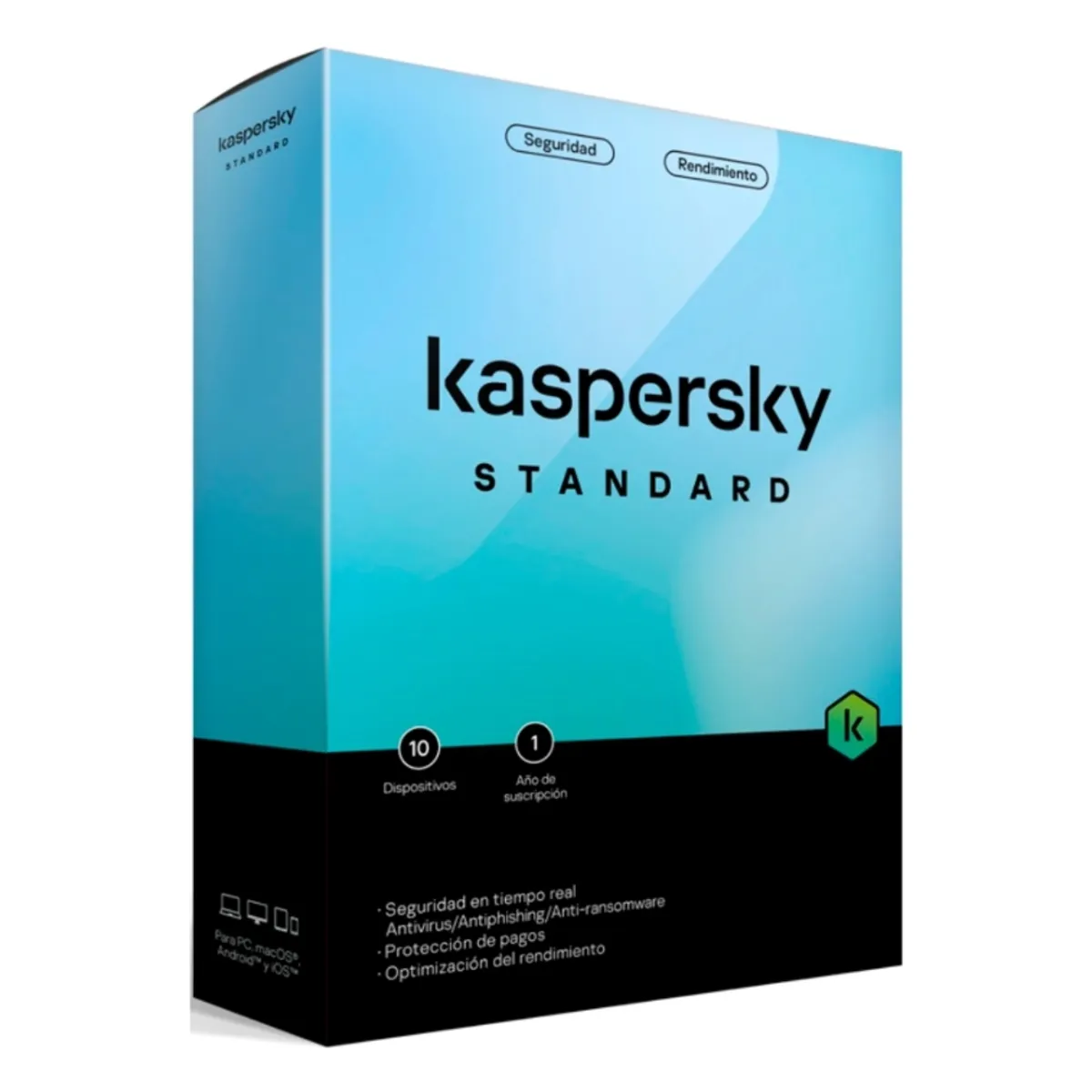 Kaspersky Standard 10 Dispositivos - Seguridad Cibernética Completa Para Tu Hogar En Latam, marca KASPERSKY - Foto Principal