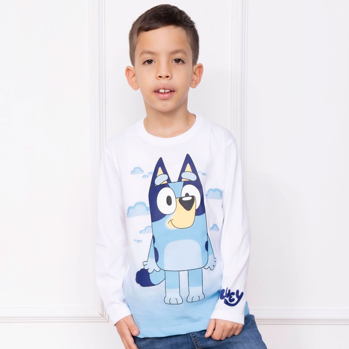 BLUEY - POLO BLUEY NIÑO ML - JERSEY 100% ALGODON