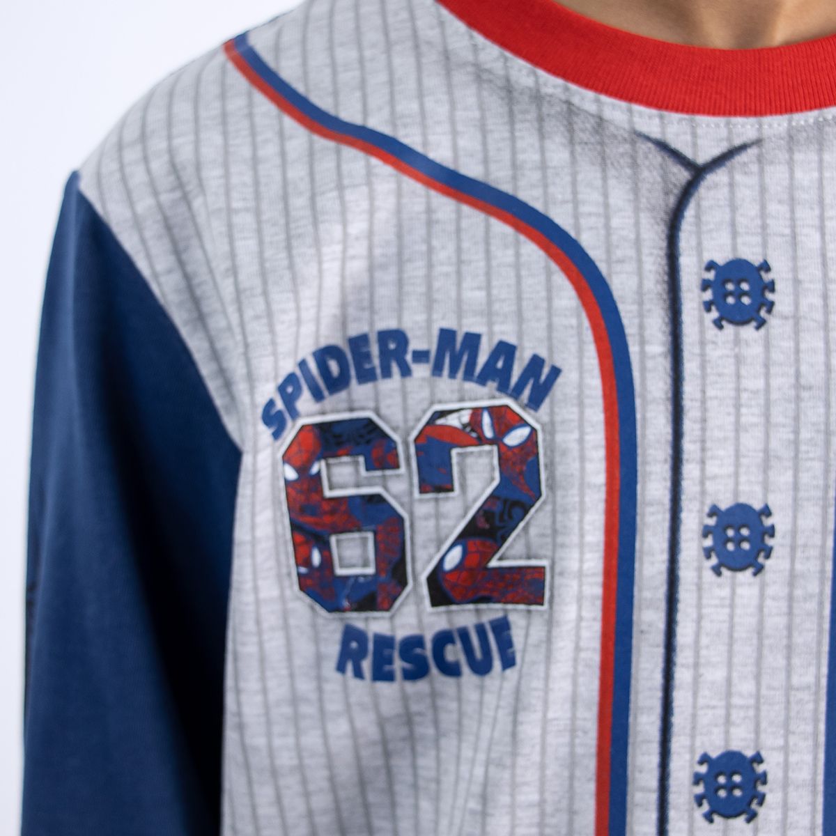 MARVEL - POLO MODA ML SPIDERMAN HUESO JASPE NIÑO