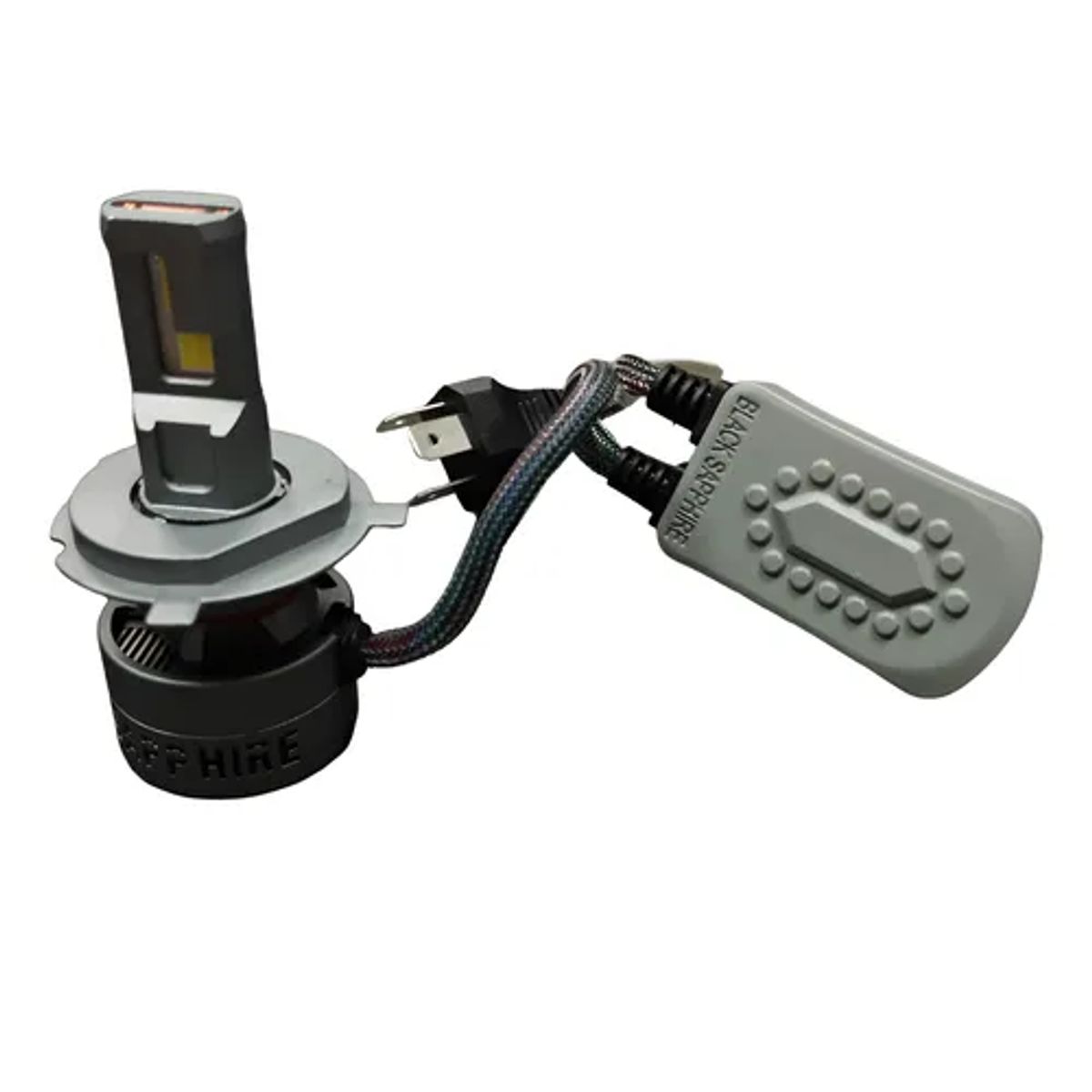 GENERICO - Kit Foco Led Iron Black Sapphire H4 Csp 75w Canbus 12v