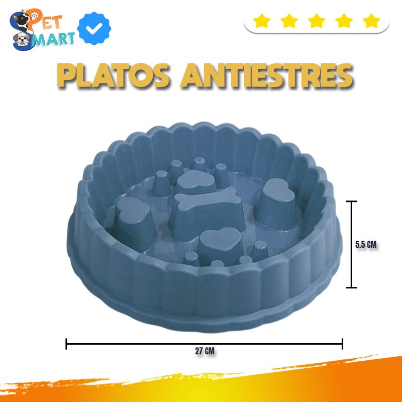 GENERICO - Plato Antiestrés Grande para Mascotas