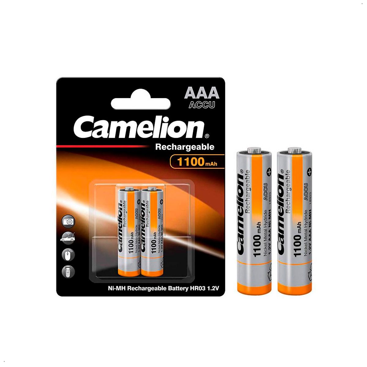 CAMELION - Pilas Recargables Aaa Camelion 1100mAh 2unidades