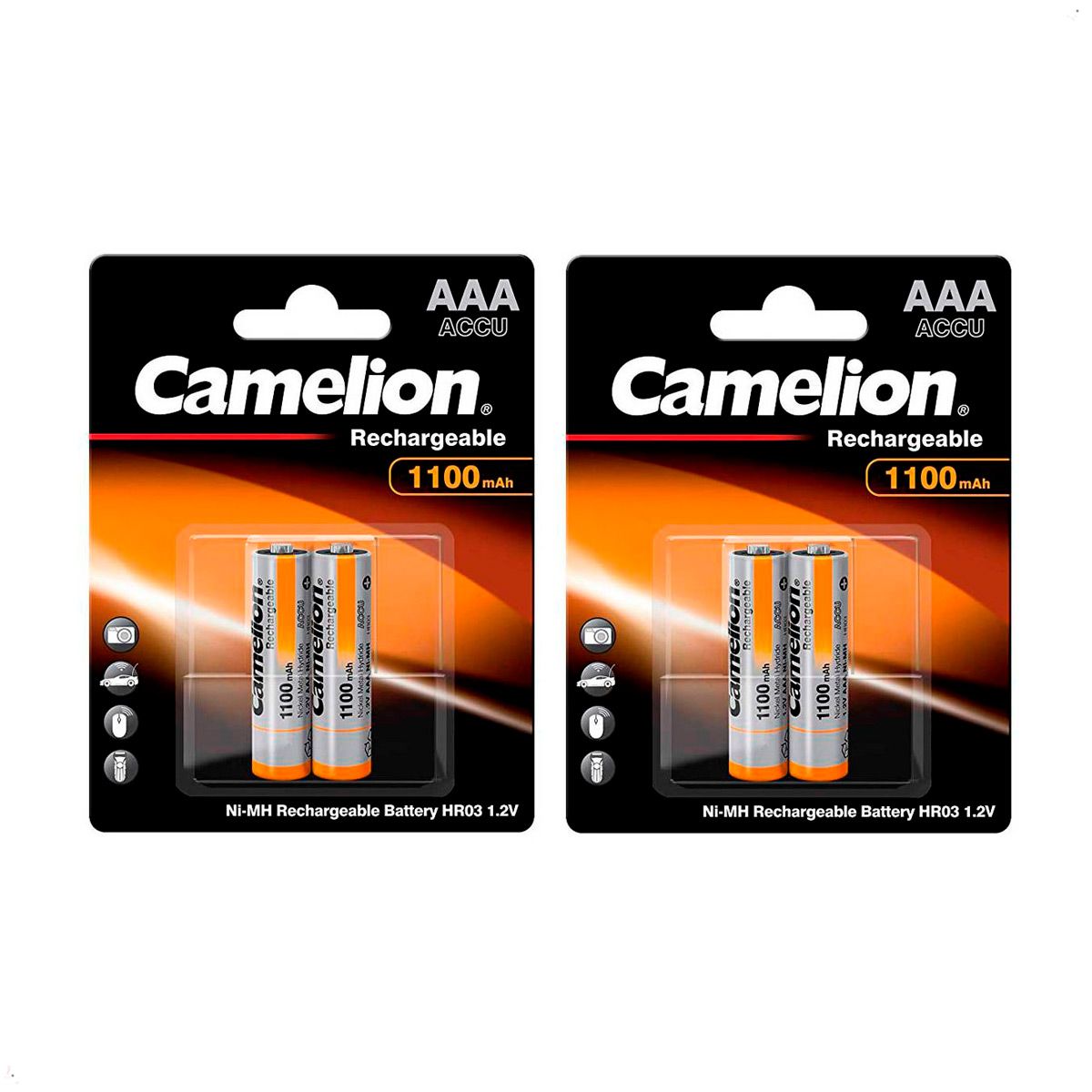 CAMELION - Pilas Recargables Aaa Camelion 1100mAh 4 unidades