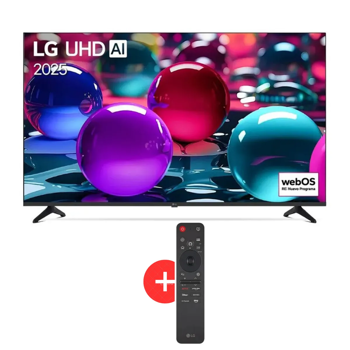 LG - Televisor LG 50 UHD 4K Thinq AI 50UA7300PSB + Magic Control MR25GA