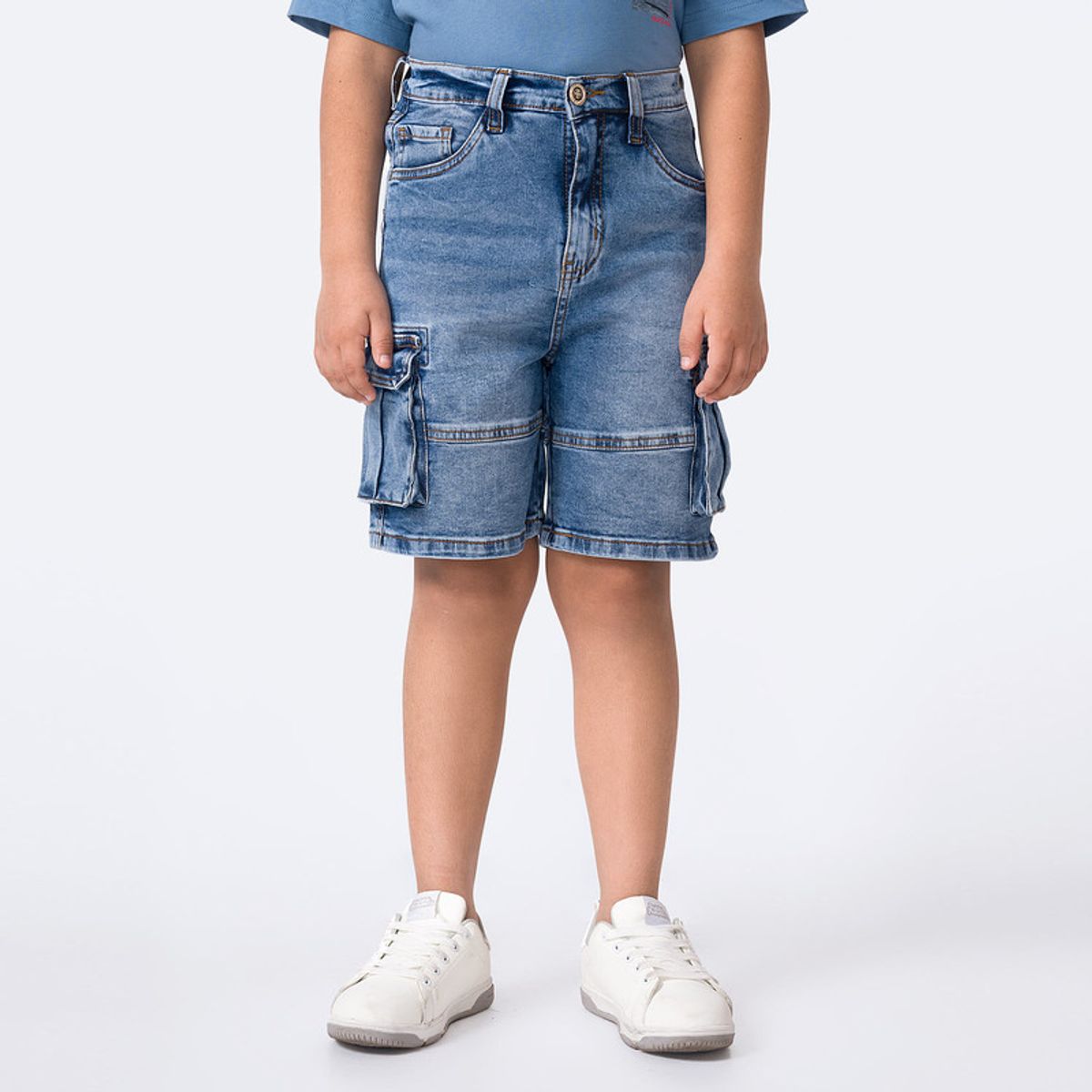 PIONIER - Bermuda Denim Stretch Niño Felipeh Pionier
