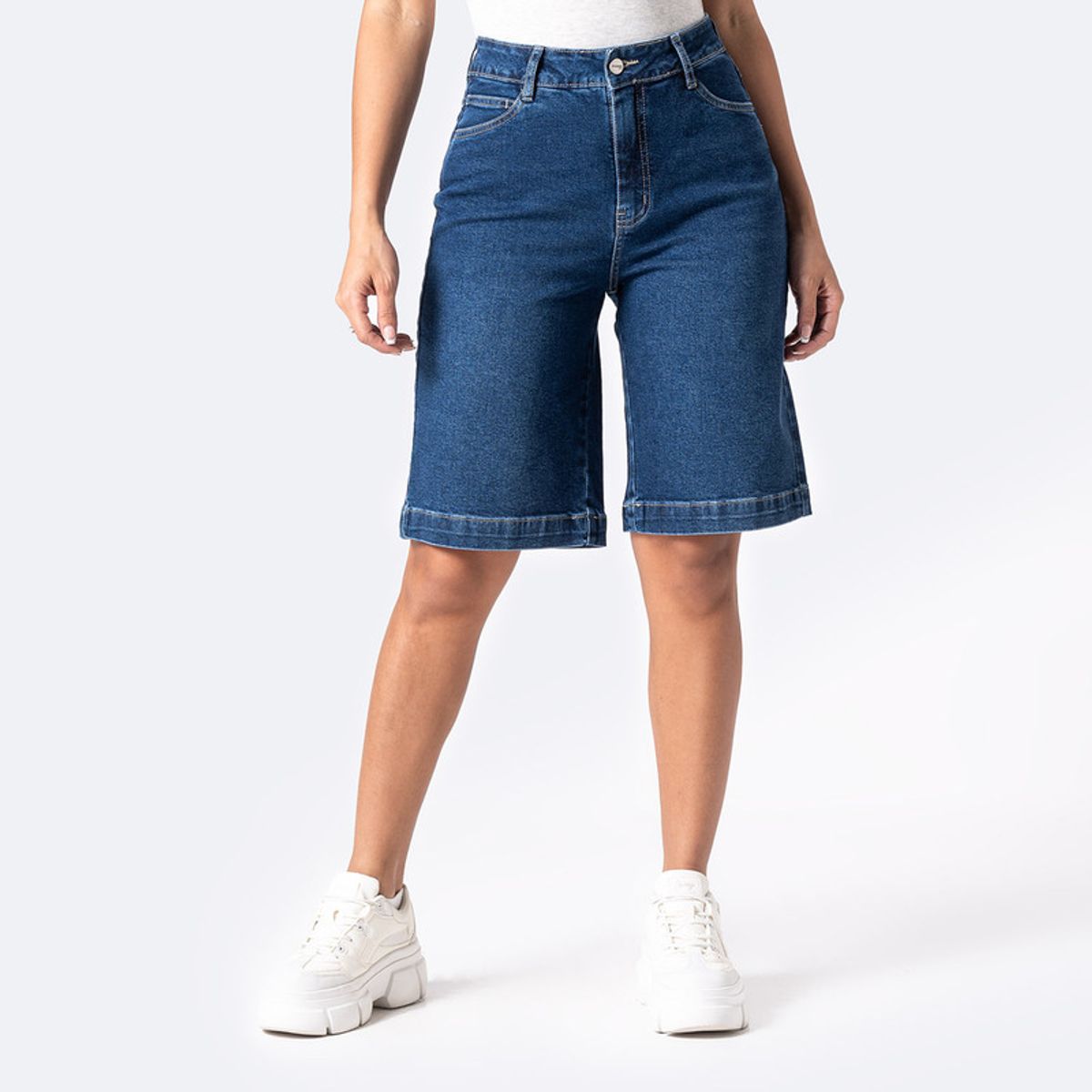 PIONIER - Short Cropped Denim Stretch Mujer Klinah Pionier