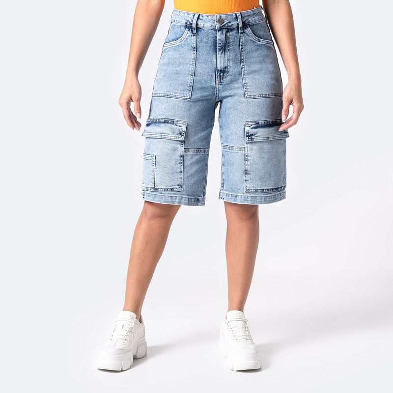 PIONIER - Short Cropped Denim Stretch Mujer Jelam Pionier