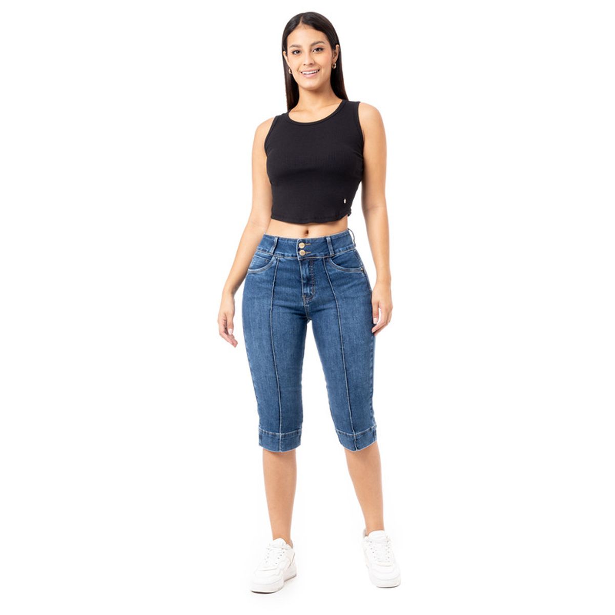 PIONIER - Short Cropped Denim Stretch Mujer Paolizza Pionier