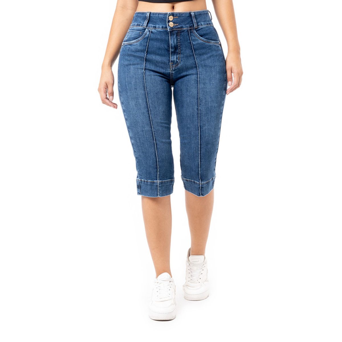 PIONIER - Short Cropped Denim Stretch Mujer Paolizza Pionier