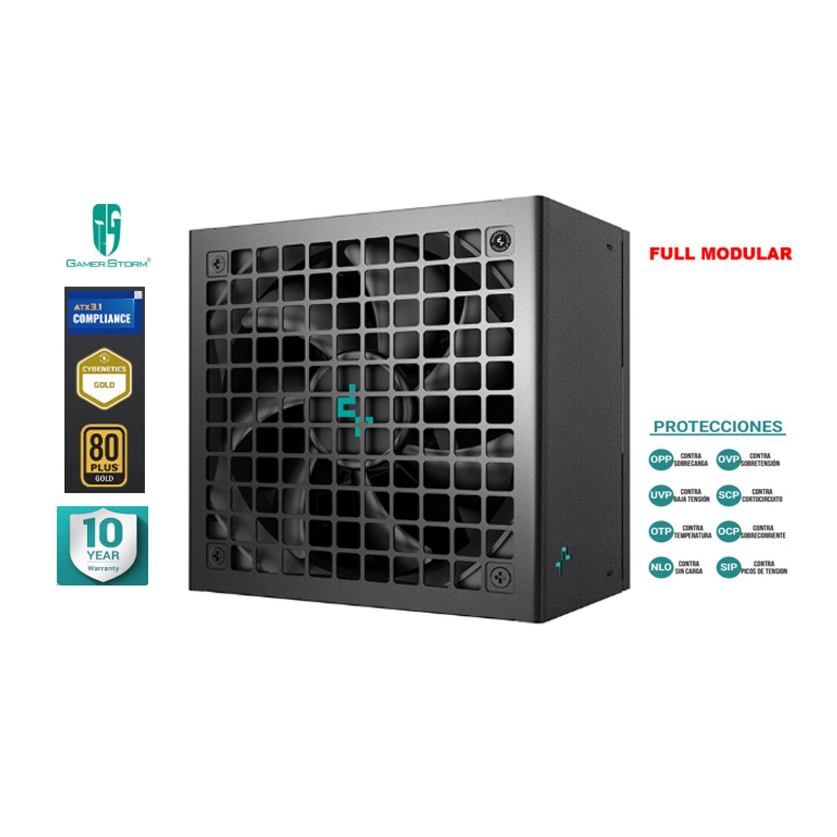 DEEPCOOL - Fuente De Poder PN1000M 80 PLUS 600 W DeepCool