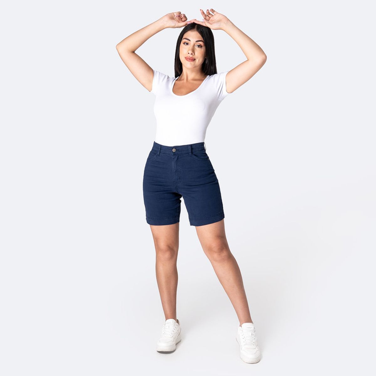 PIONIER - Short Basico Drill Stretch Francila Mujer