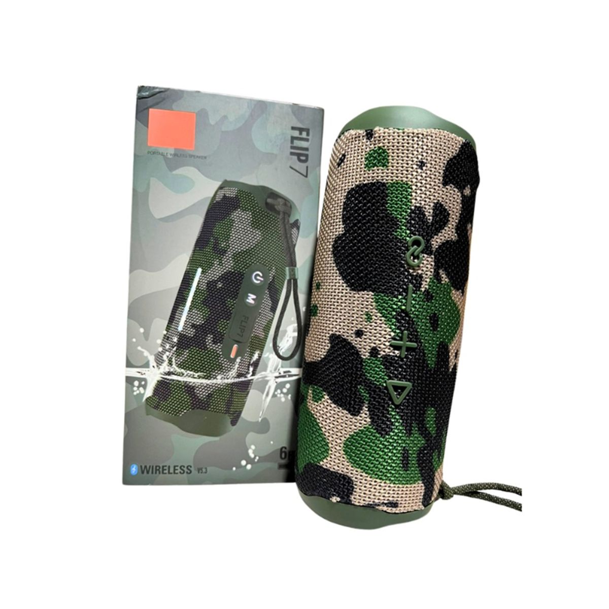 GENERICO - PARLANTE BLUETOOTH FLIP 7 CON LUZ LED