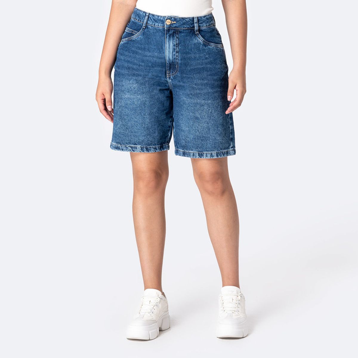 PIONIER - Bermuda Denim Stretch Mujer Greciah Pionier