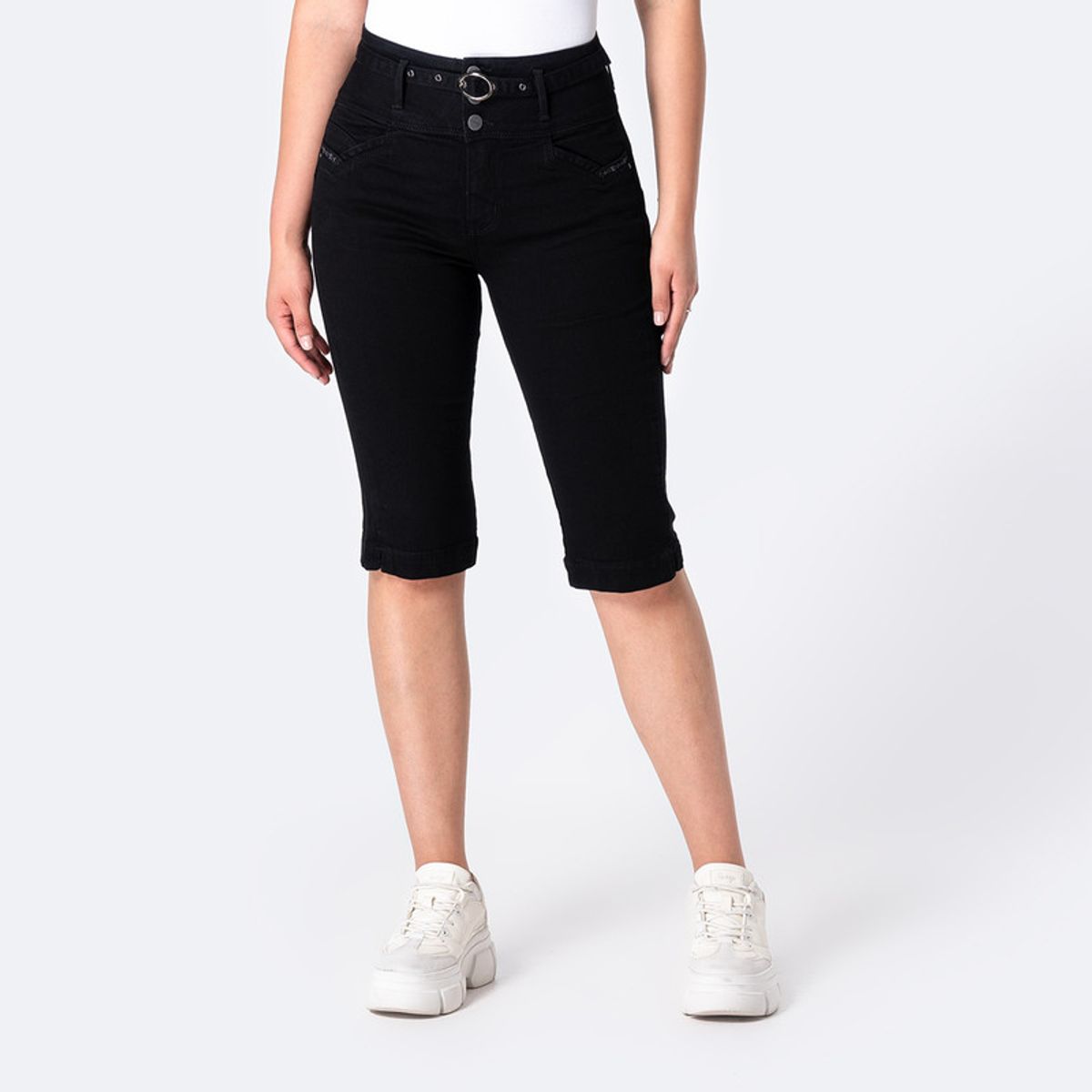PIONIER - Short Cropped Denim Stretch Mujer Liami Pionier