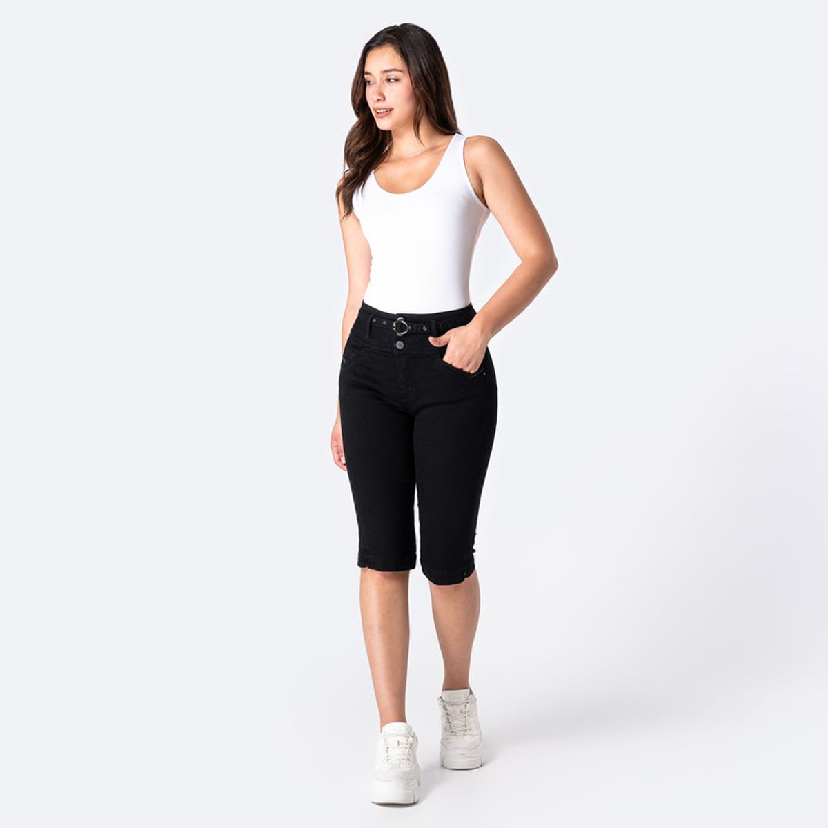 PIONIER - Short Cropped Denim Stretch Mujer Liami Pionier