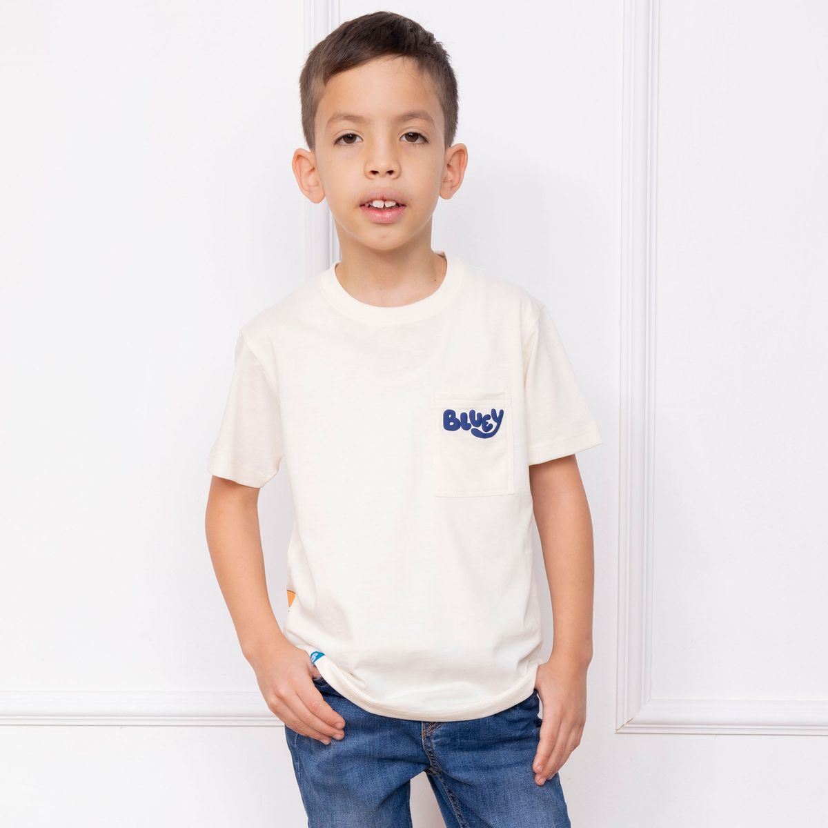 BLUEY - POLO BLUEY NIÑO MC - JERSEY 100% ALGODON