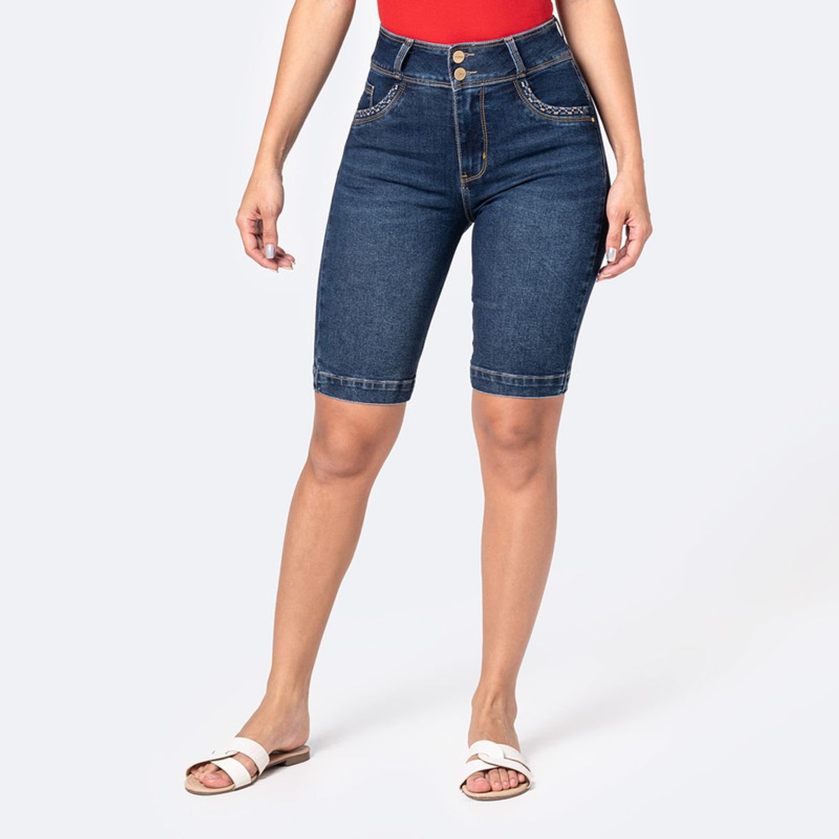 PIONIER - Short Cropped Denim Stretch Mujer Kepser Pionier