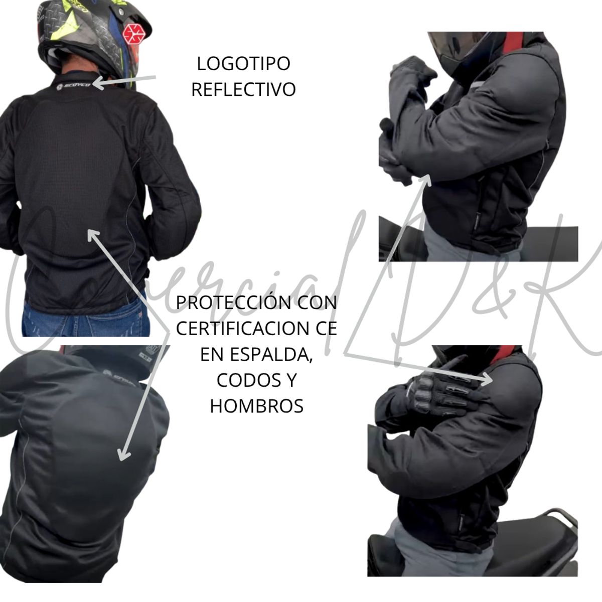 SCOYCO - CASACA SCOYCO JK77 TALLA L MOTO-CICLISMO