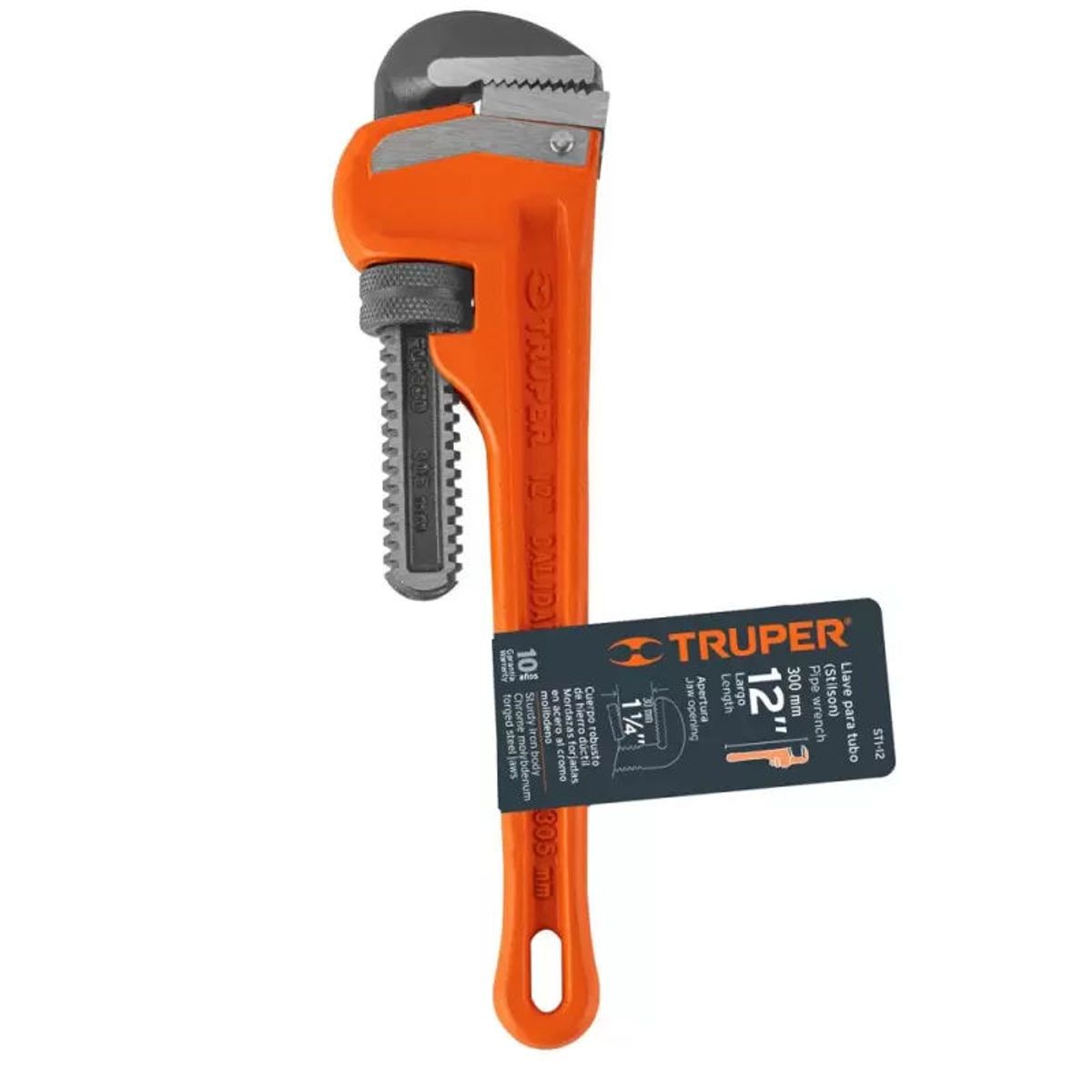 TRUPER - Llave stilson 12 cuerpo robusto de hierro dúctil Truper - 15837