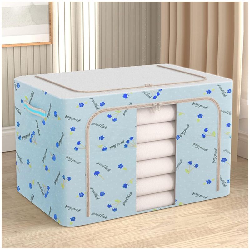 INSPIRA MARKET - Caja organizadora plegable con cierres 33 x 50 x 40