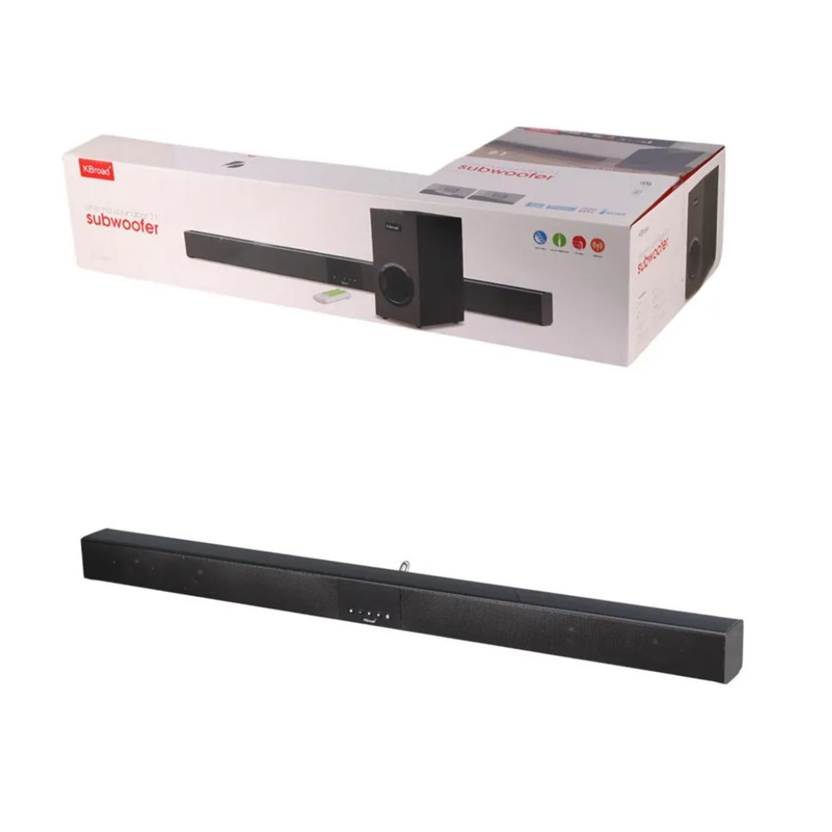 GENERICO - PARLANTE + BARRA 2EN1 SUBWOOFER CINEMA SOUNDBAR 2.1