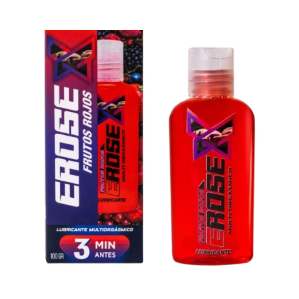 GENERICO - PACK LUBRICANTE PIÑA Y FRUTOS ROJOS SENSACIONES TROPICALES