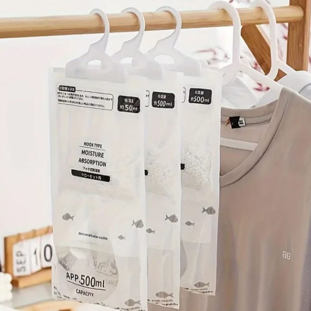 GENERICO - PACK X 2 BOLSAS ABSORBENTES DE HUMEDAD SIN AROMA DE 500ML