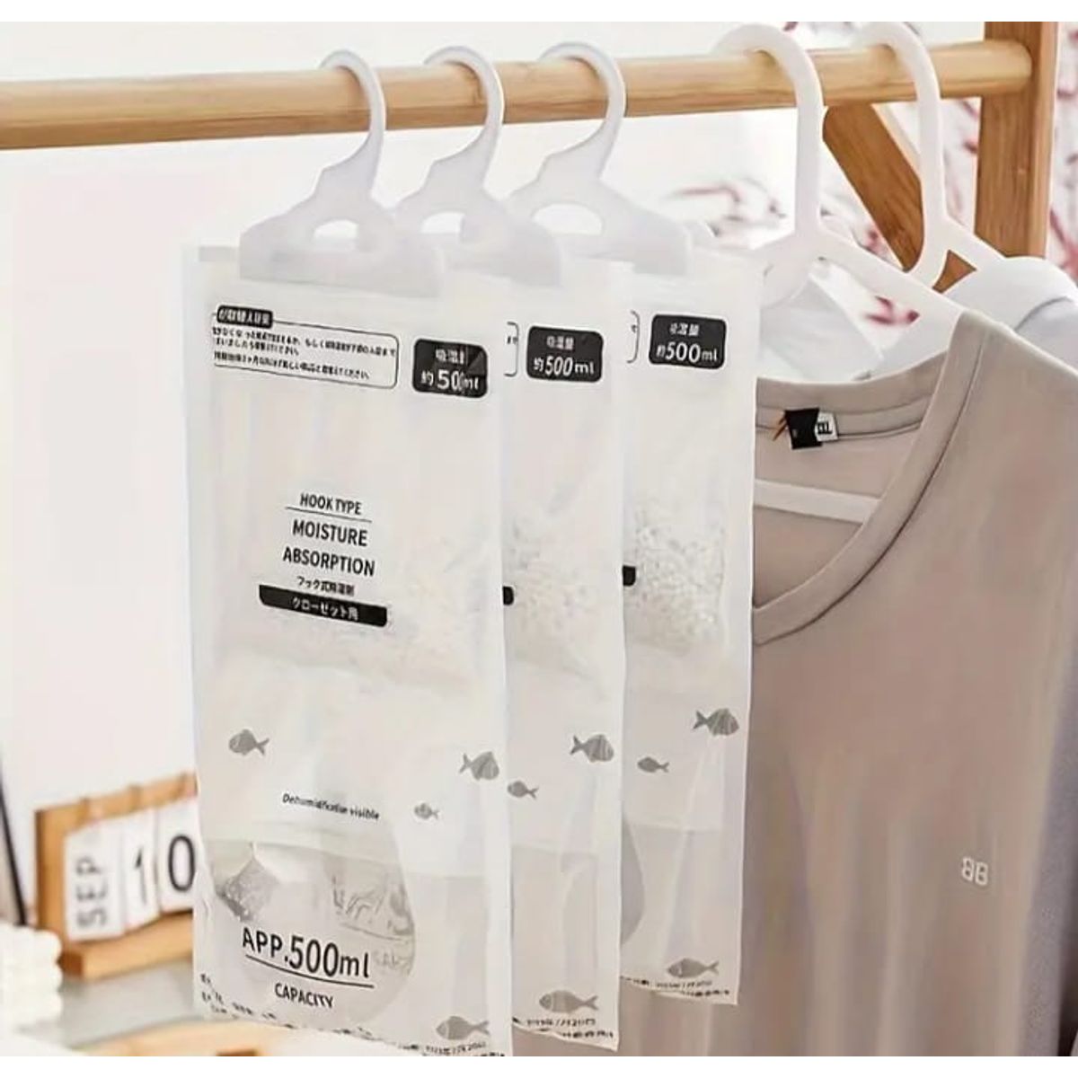 GENERICO - PACK X 2 BOLSAS ABSORBENTES DE HUMEDAD SIN AROMA DE 500ML