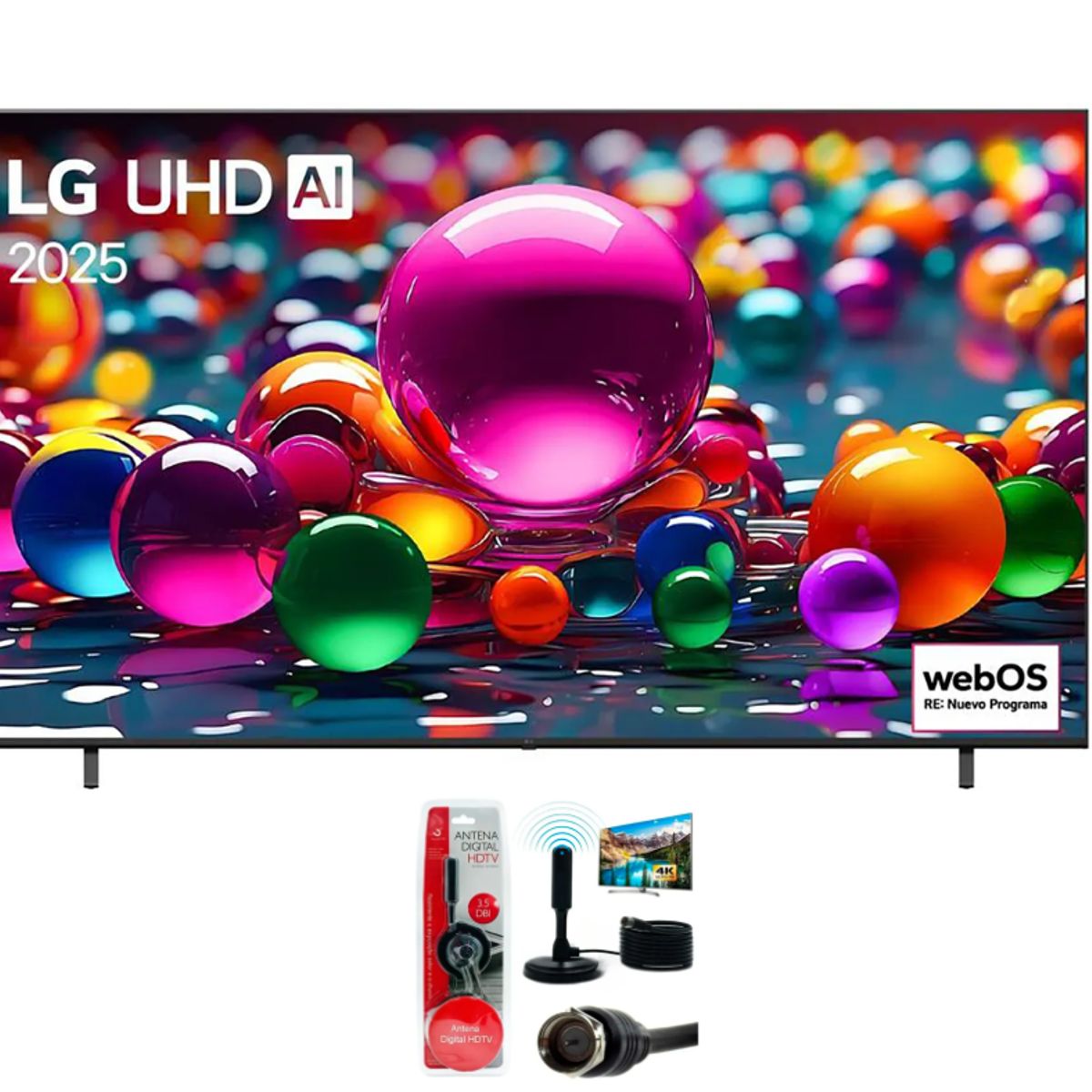LG - Televisor 75 LG UHD 4k 75ua8050psa 2025 + Antena Digital