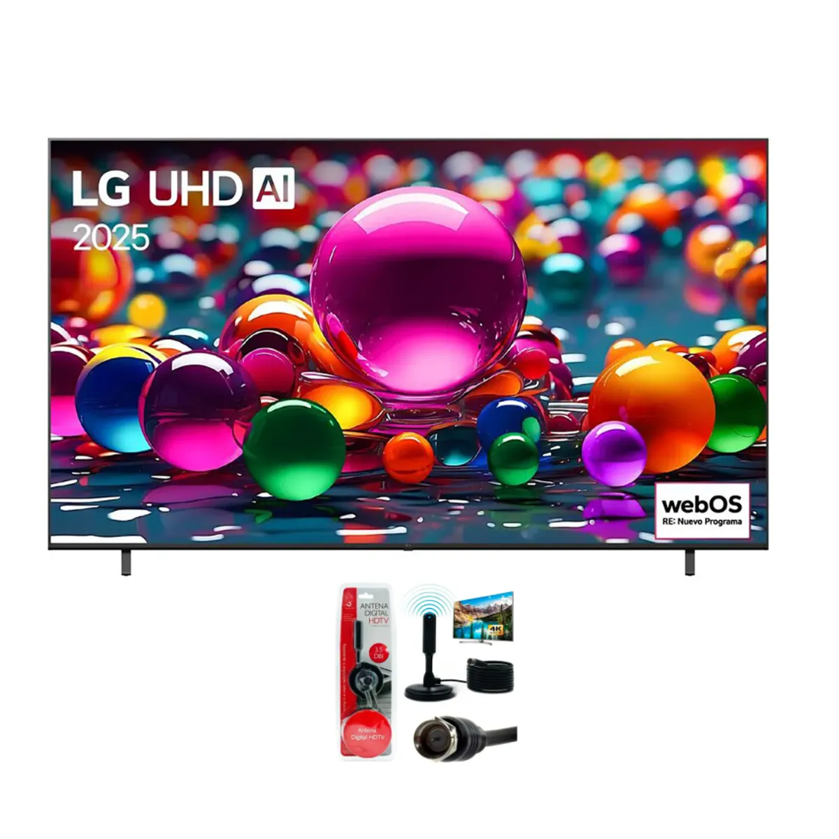 LG - Televisor 75 LG UHD 4k 75ua8050psa 2025 + Antena Digital