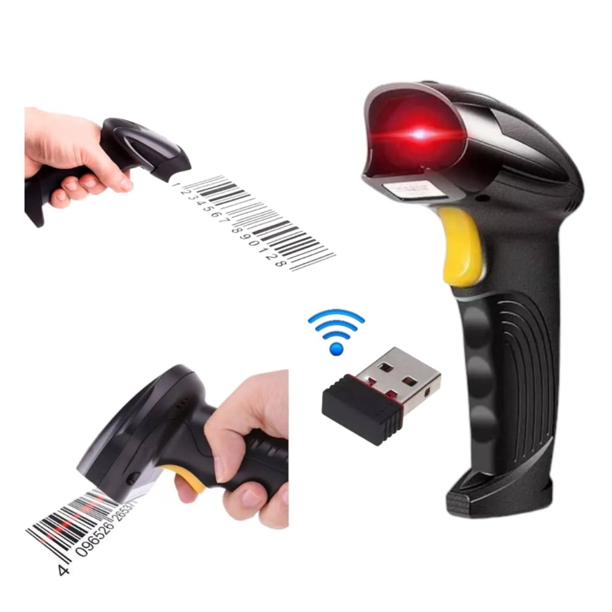 SEISA - Lector de Codigo de Barra Escaner Inalambrico Para Punto de Venta