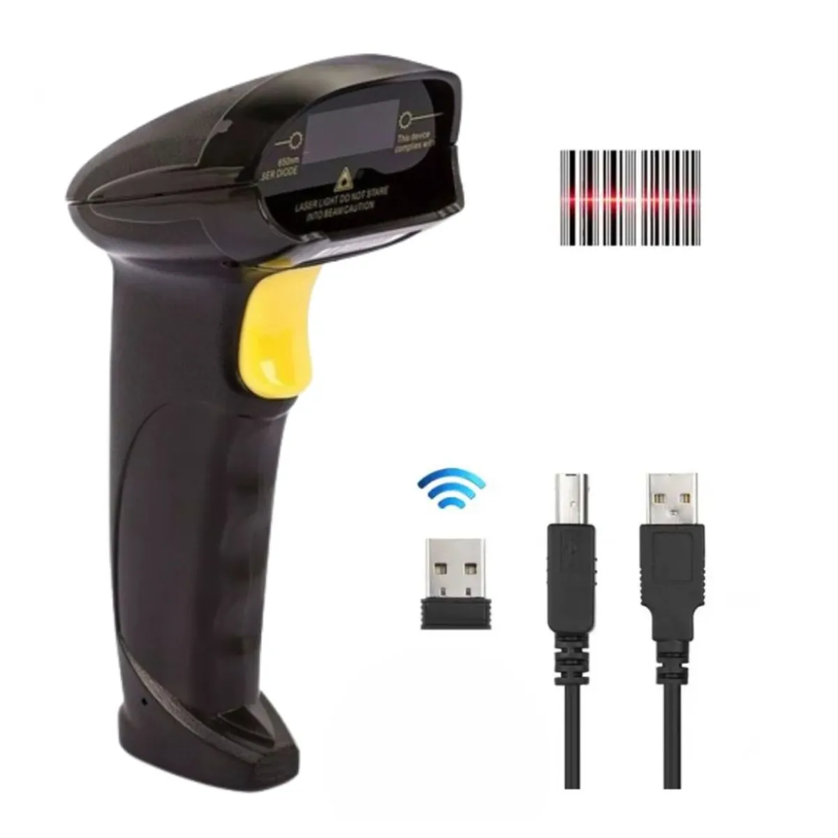 SEISA - Lector de Codigo de Barra Escaner Inalambrico Para Punto de Venta