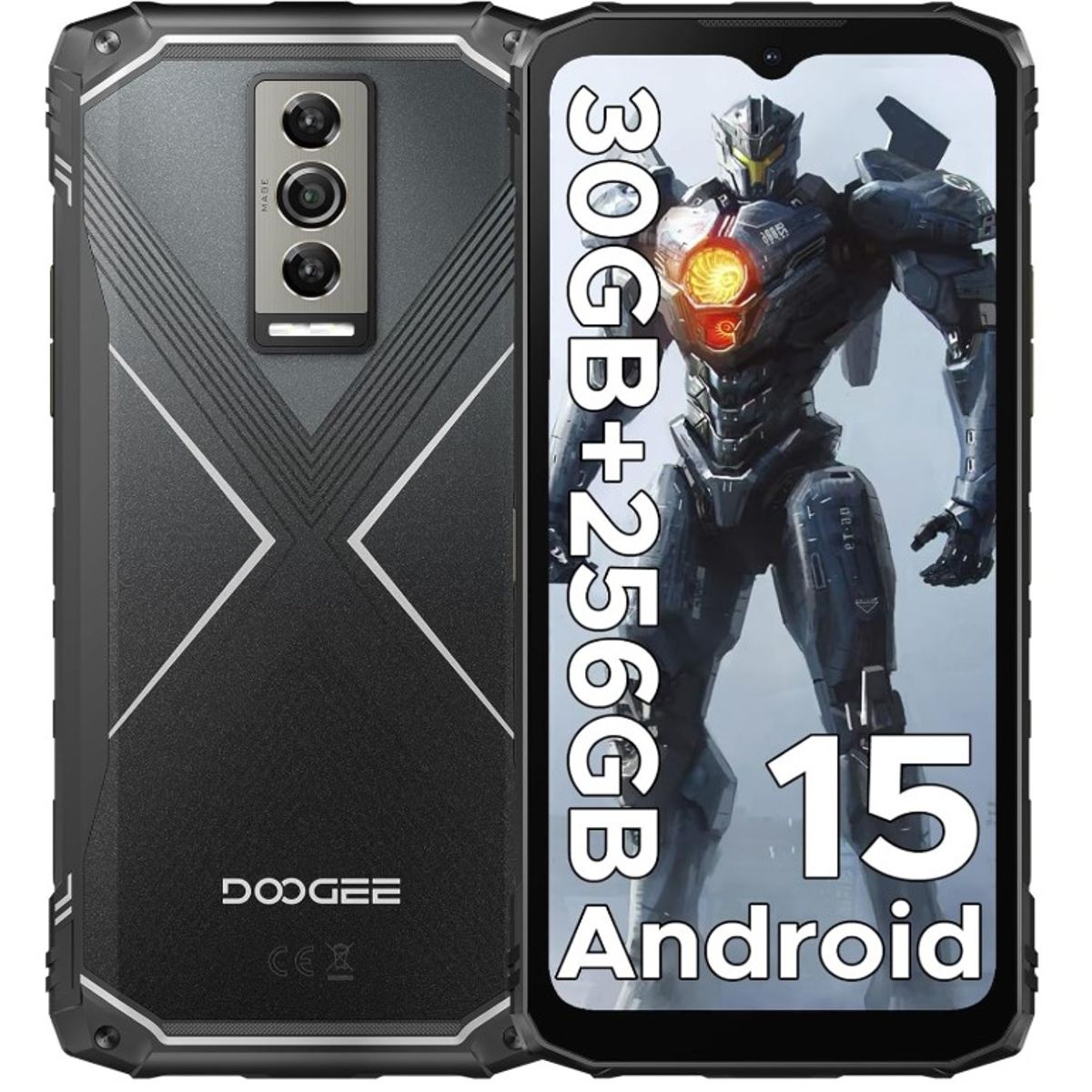 DOOGEE - Celular DOOGEE Blade 10 Pro 6.56” HD+ 90Hz, 30GB (6+24) RAM+256GB Rom, Plateado